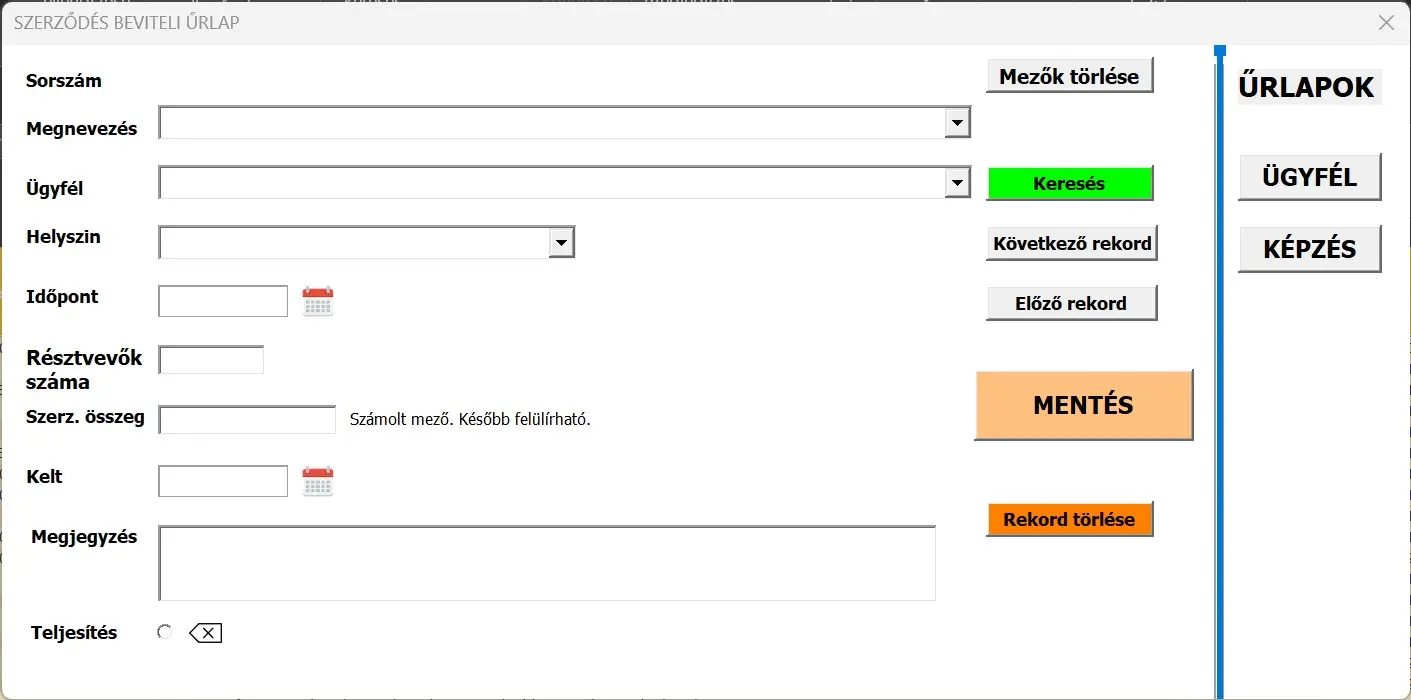 Oktatás menedzsment program
